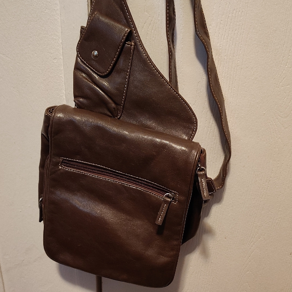 Kim Rogers Dark Brown Men's Messenger Bag